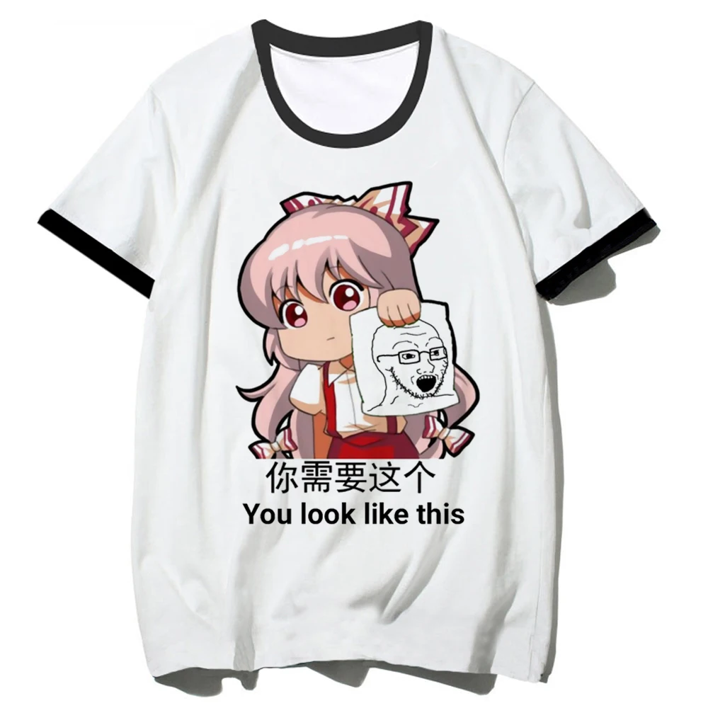

Женская футболка с рисунком из искусственного Аниме Touhou