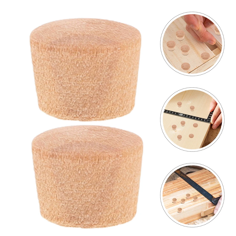 

50pcs Wood Plugs Decorative Hole Covers DIY Carpenter Bee Hole Filler Furniture Accessories Reusable Wooden Cork Plugs