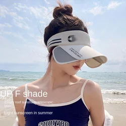 Cappello retrattile Cap Brim Top vuoto Fashionoutdoor Women Travel Beach Summer Sea Border UV Sun Men Shade parasole