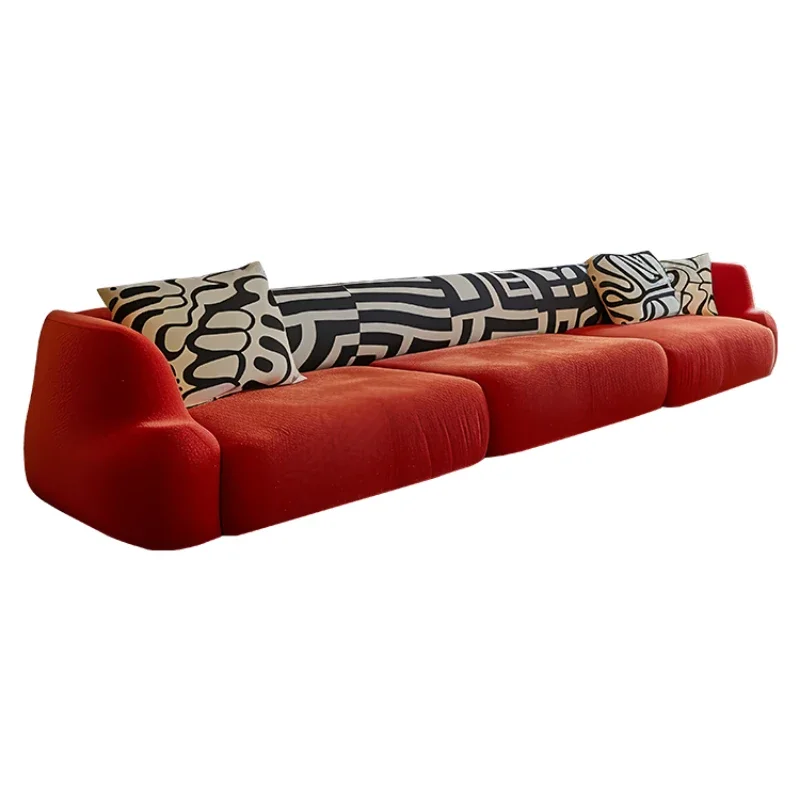 Graffiti aesthetic fabric, sofa Italian modern, light luxury furniture
