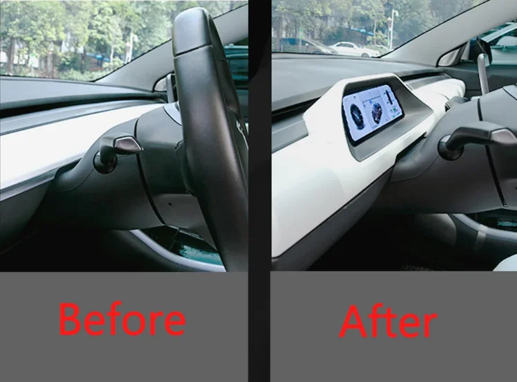 Strumento virtuale per auto Android per Tesla Model 3 Y Digital Cluster LCD Dashboard Display navigazione GPS per Tesla Mod