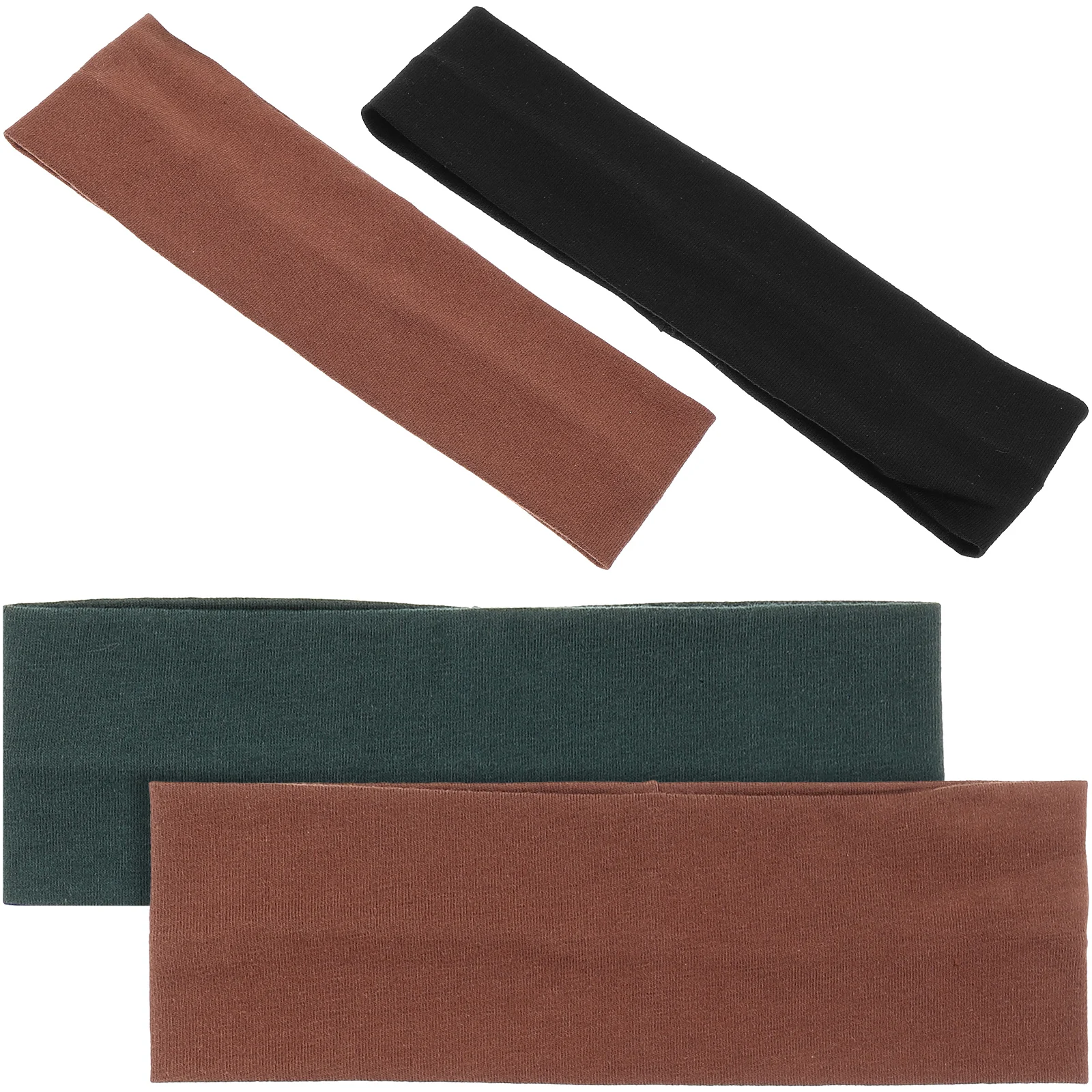 

4pcs Yoga Headbands For Women Wide Elastic Sweat Absorbing Headband Breathable Fitness Running Sport Headbands