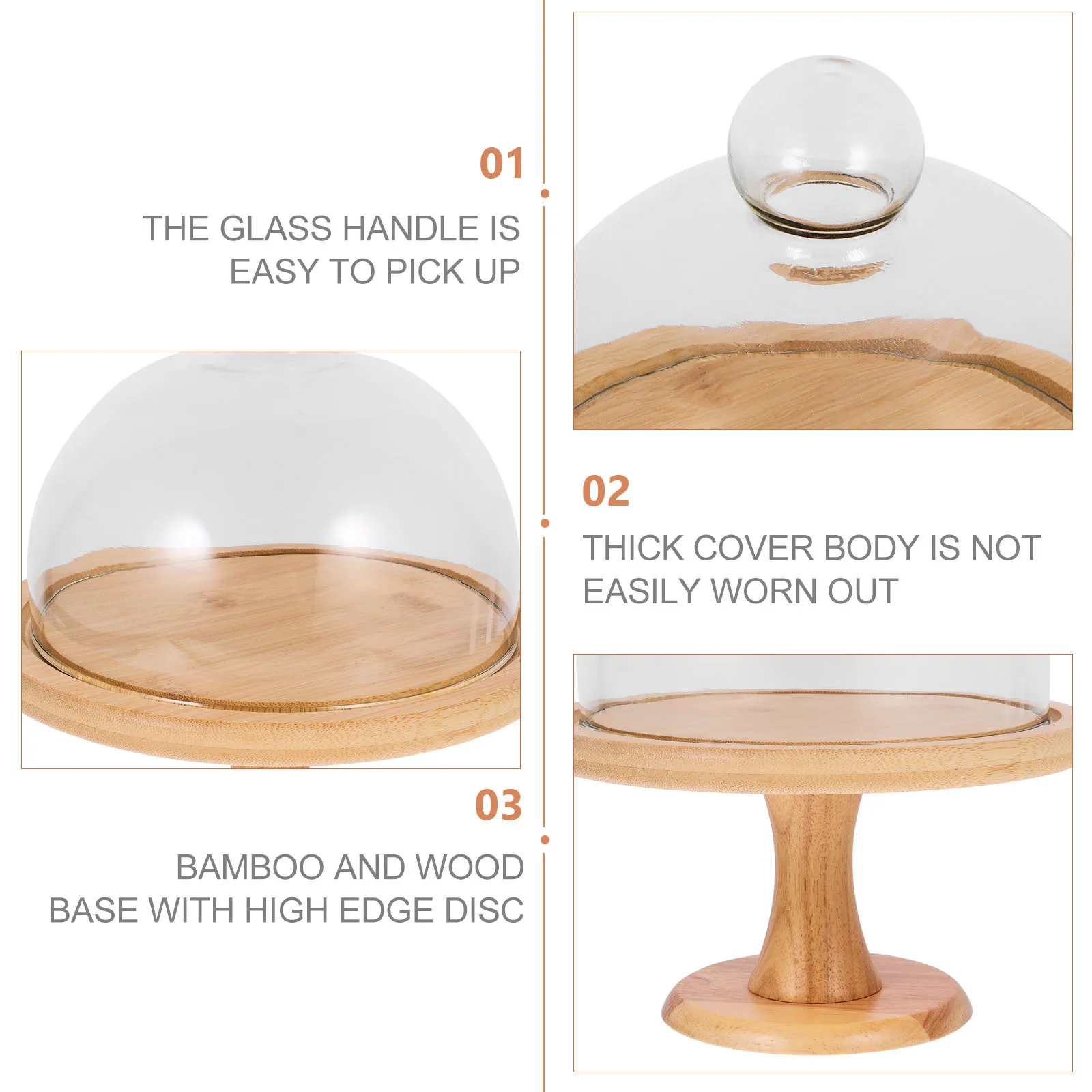 

1Set Tall Khaki Cake Stand Glass Display Rack Decorative Pastry Plate Wedding Party Dessert Display Dessert Stand