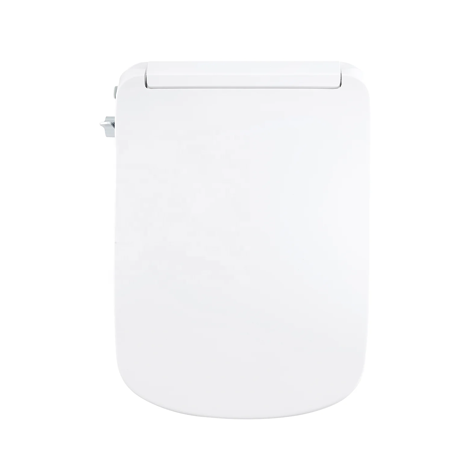 Square UF PP Smart Electric Bidet Toilet Seat, Remote‑Controlled Toilet Cover with Seat Heating Soft‑Close Mechanism