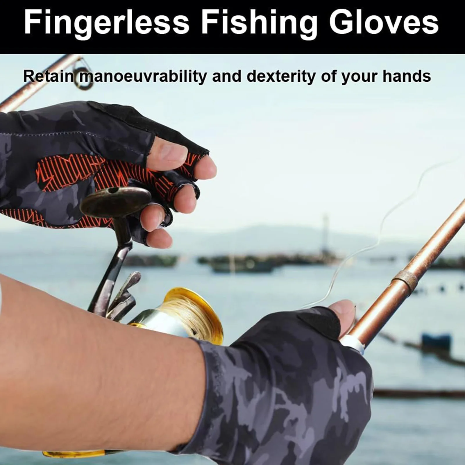 قفازات ركوب الدراجات العصرية المضادة للانزلاق نصف اصبع قفازات التمرين قفازات الحماية من الشمس للنساء والرجال للرياضات الخارجية