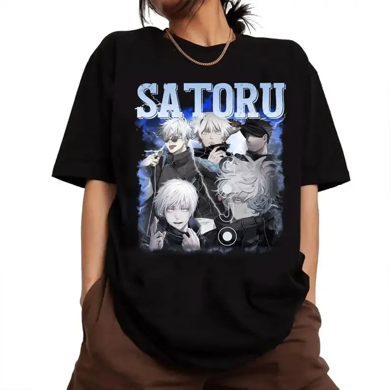 RETRO Satoru Gojo Tshirt Vintage, Satoru Gojo Shirt