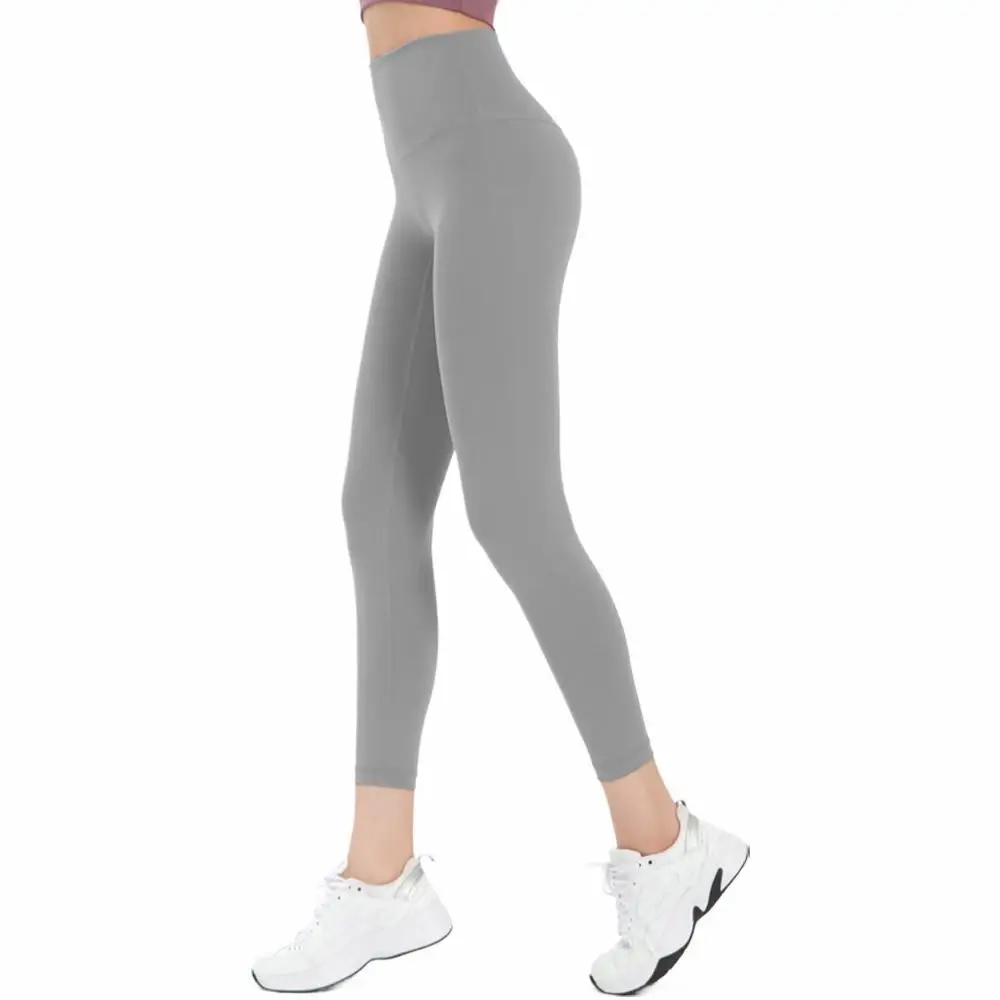 

High Waisted Yoga Pants Nude Seamless Fabric Four Way Stretch Invisible Hip Lift Technology Non Slip Fitness Leggings for Women