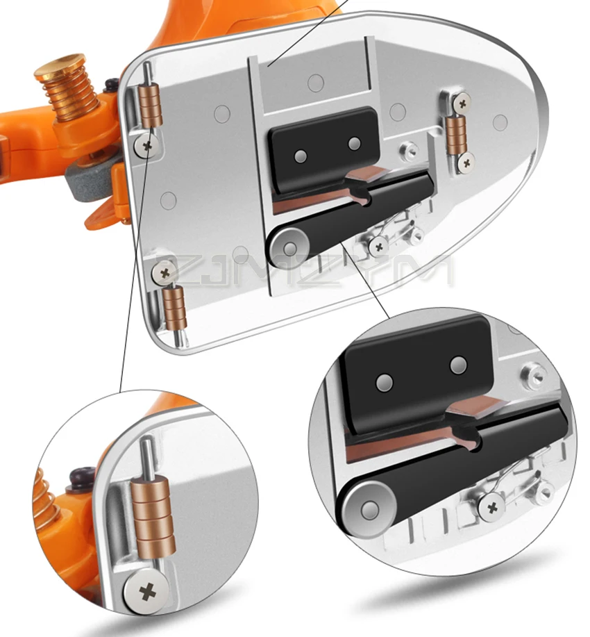 Imagem -05 - Tesouras Elétricas Handheld Industriais Lâmina Redonda Máquina de Pano de Corte Servo Silencioso Movimentação Direta Faca 110v220v