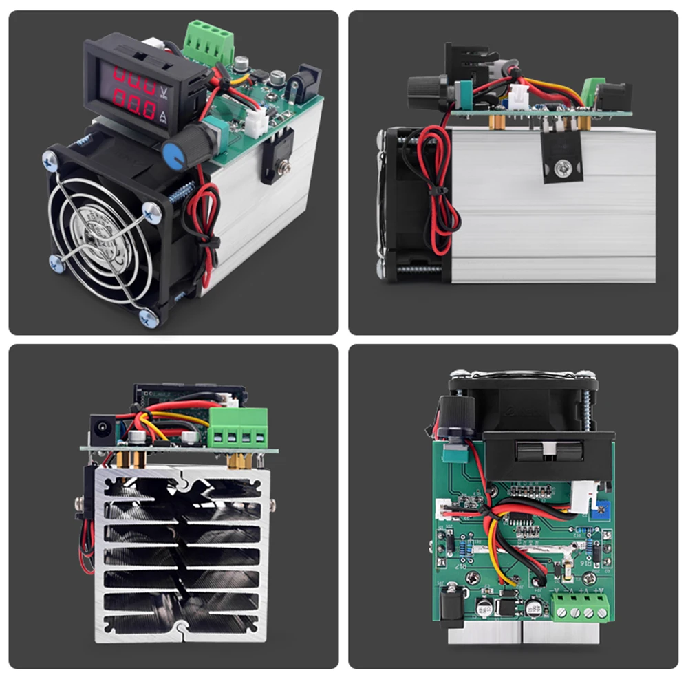 Carga electrónica 100W DC 12V 0-10A módulo Detector de capacidad de batería ajustable, carga electrónica CC, verificador de batería Digital