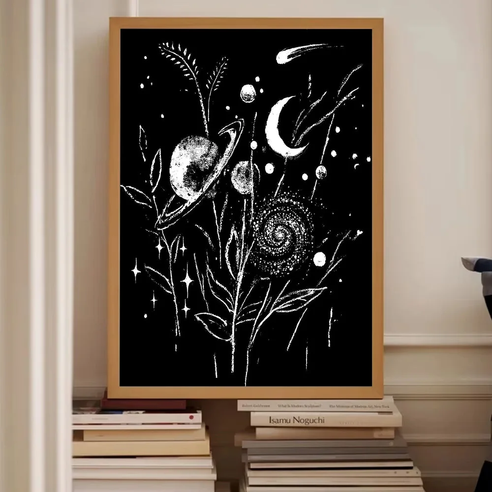 السماوية قماش جدار الفن غالاكسي طباعة الفضاء ديكور سديم اللوحة علم الفلك المشارك ديكور غرفة نوم ديكور المنزل الحديث الفني Gif #2