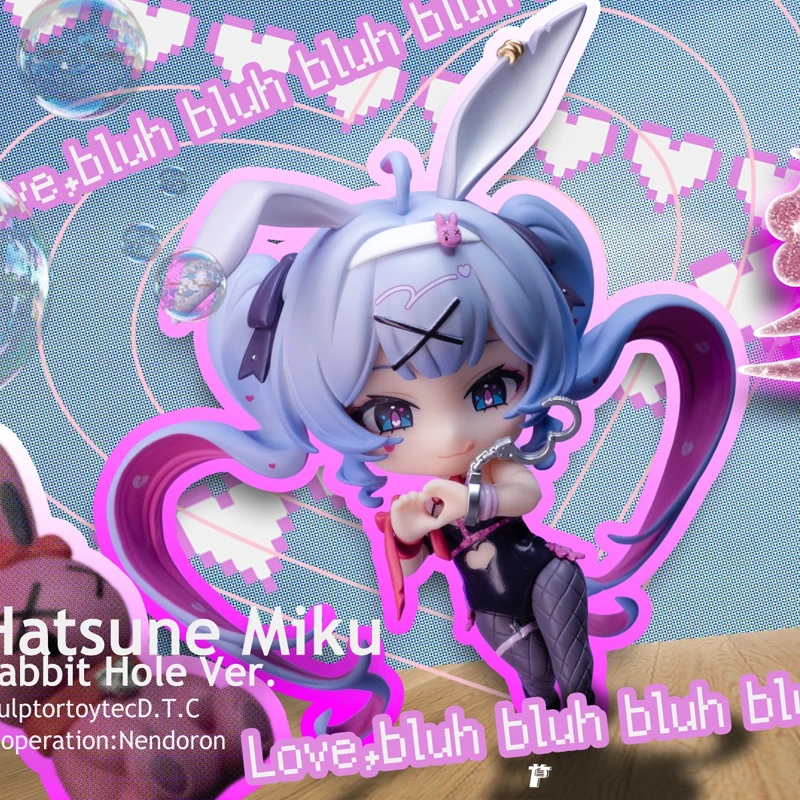 

In Stock Genuine Good Smlie Company Gsc Hatsune Miku 2730 Rabbit Hole Pvc Q Ver. Action Figure Anime Model Toy Collectibles Gift