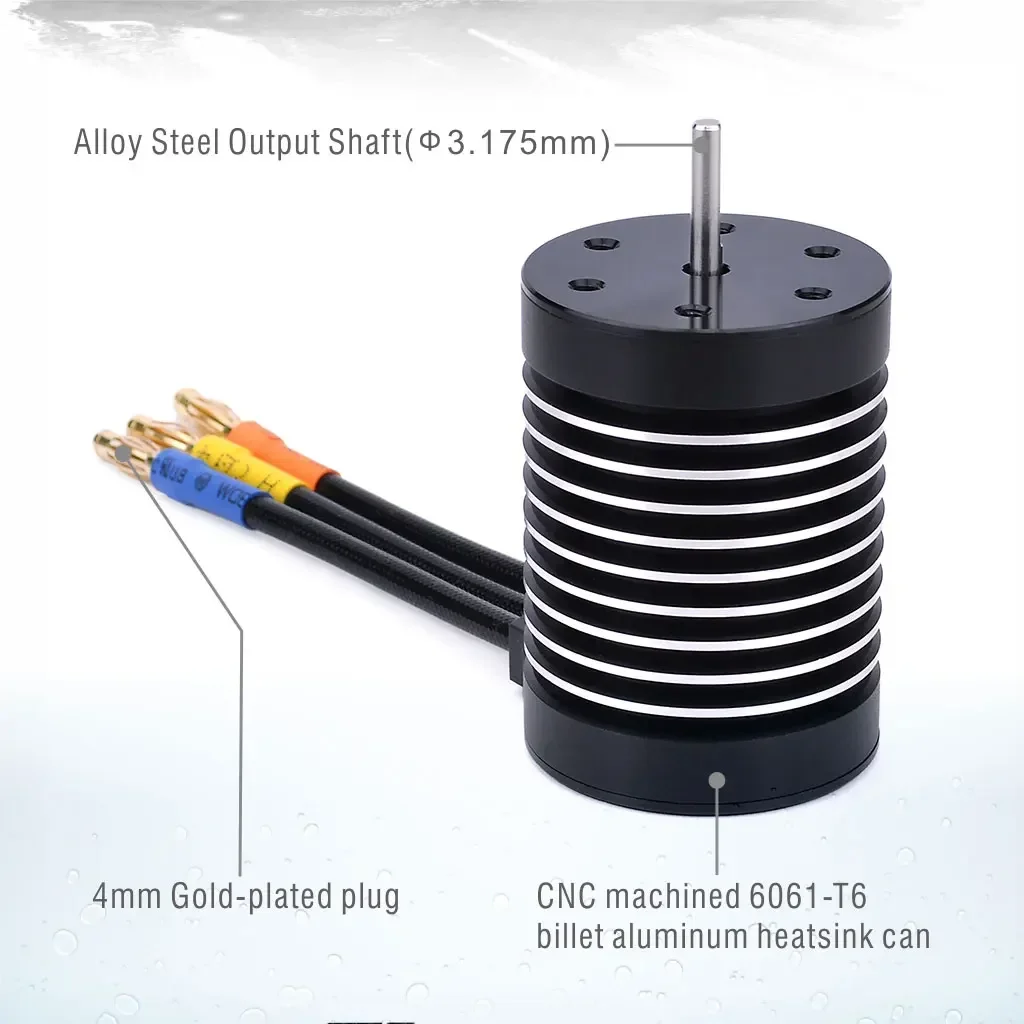 Rocket F540 2845 3650 3660 3665 3660 3674 4068 Wodoodporny silnik bezszczotkowy do samochodów RC 1/8 1/10 1/12 WLtoy 12428 10428 WPL Traxxas