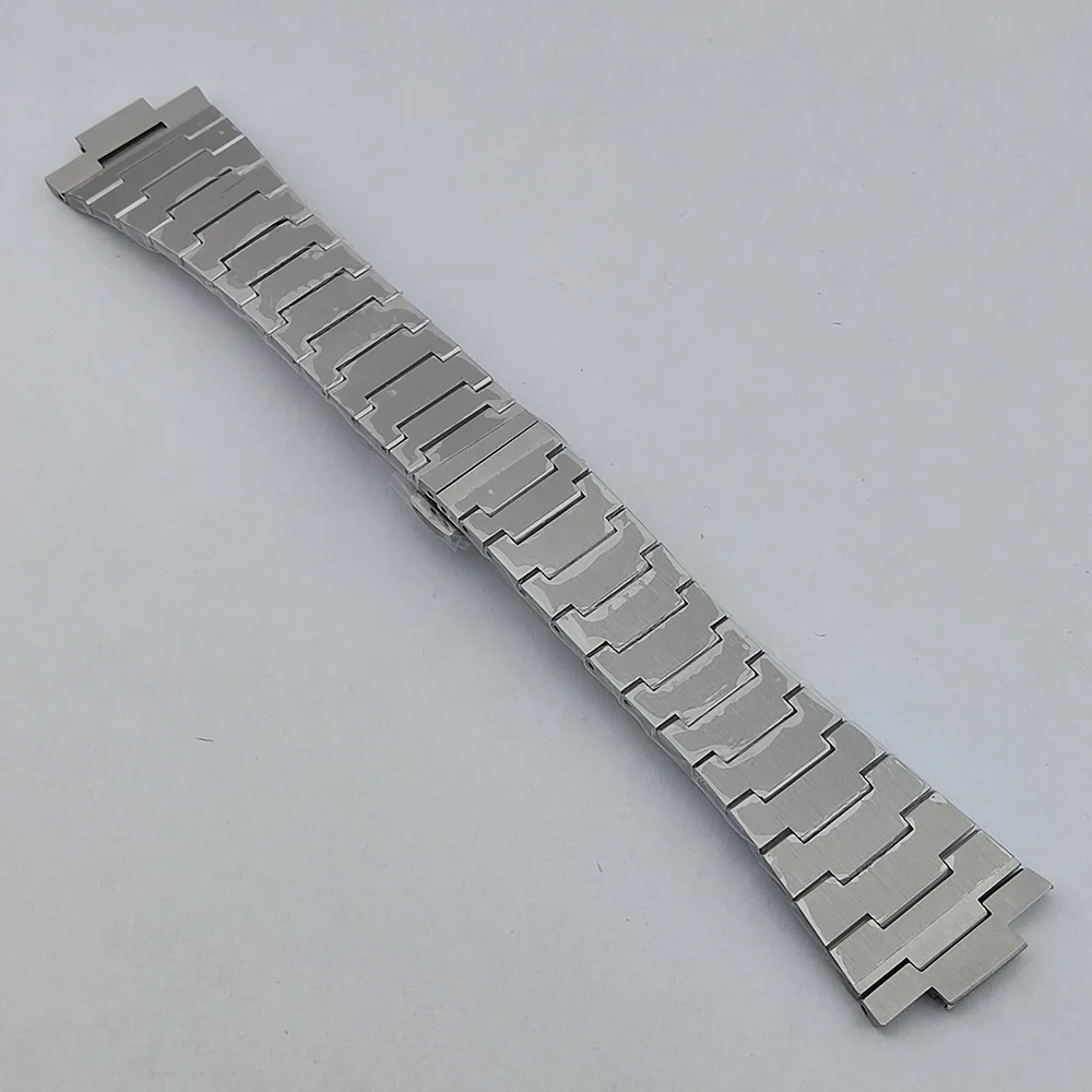 Cassa NH35 da 39,6 mm cassa in vetro zaffiro in acciaio inossidabile argento e cinturino adatto per accessori per cassa dell'orologio con movimento automatico NH35NH36