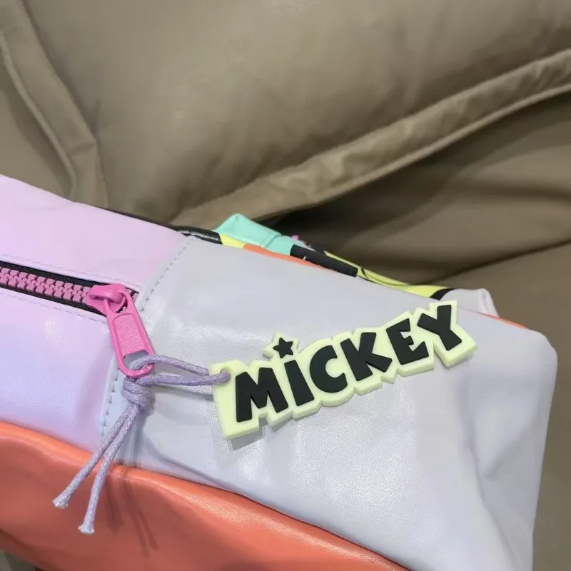 Disney Mickey New Children's Schoolbag High Quality PU Backpack Student Cartoon Cute Backpack