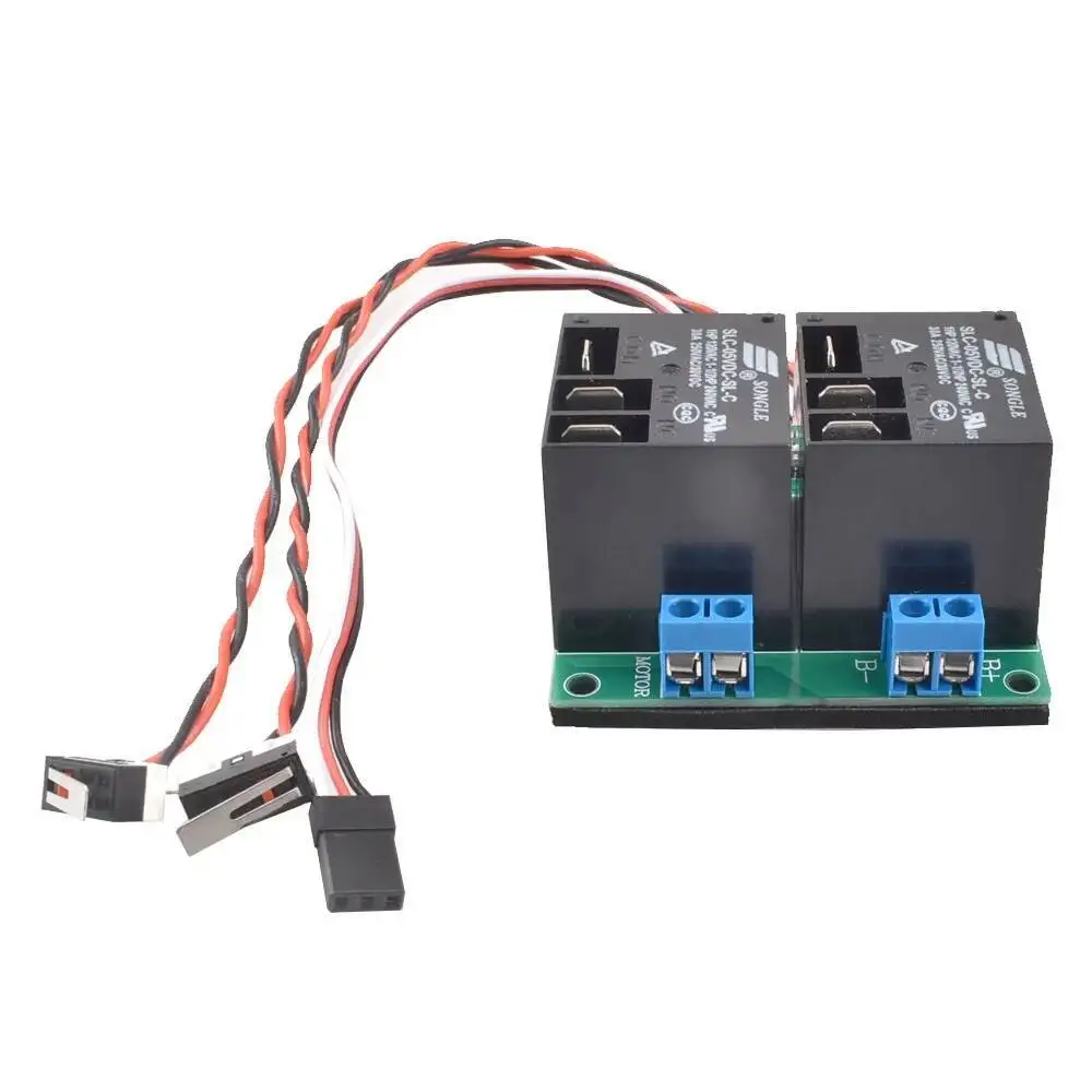 

30A Forward/Reverse Limit Relay with 7V-28V DC intput BEC 5V/3A Output PWM Signal High-Power Remote Control Switch for Models.