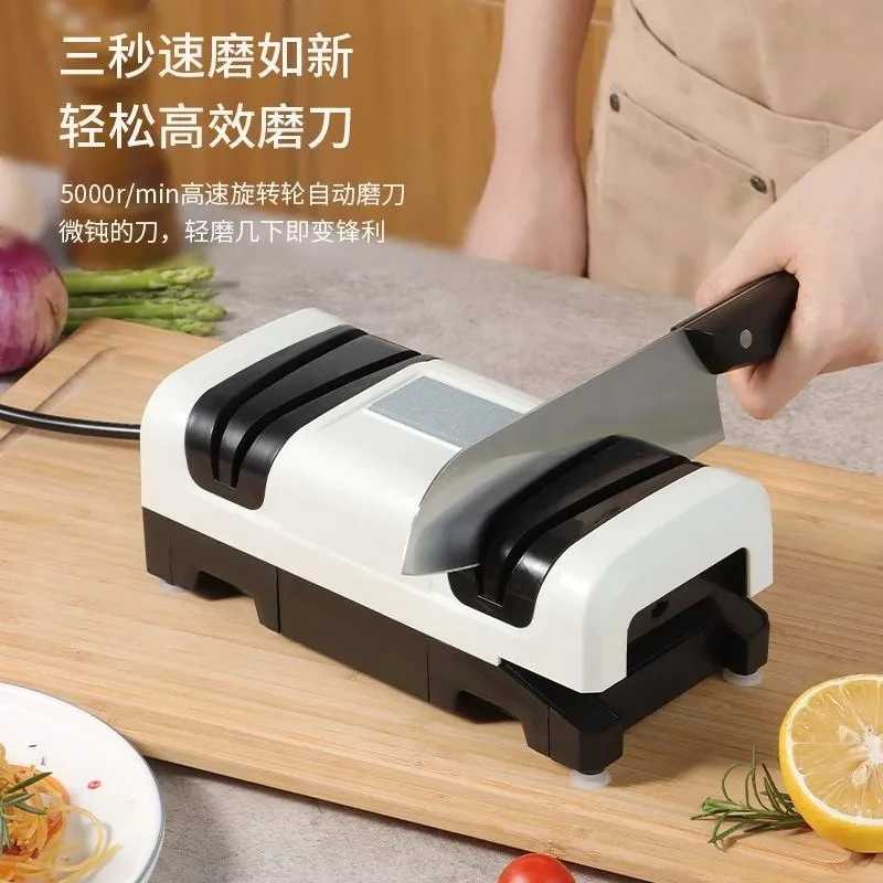 Electric knife sharpener Household kitchen Multifunctional whetstone Fast cutting new model with dust collection