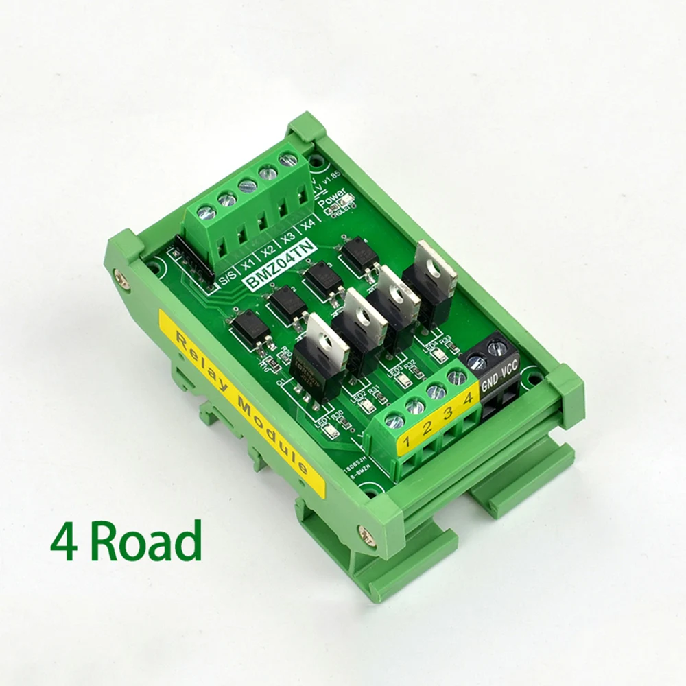 

DC12/24V/5V 4/8 Channel IO Card Microcontroller PLC Amplifier Board PNP NPN Optocoupler Isolation Relay Transistor Output