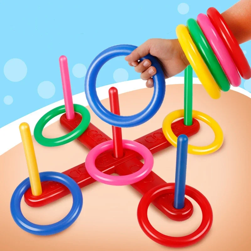 Ring Toss Game Parent child Interactive Outdoor Activity Fun Sports For Kids Montessori Toy Develops Coordination Skills