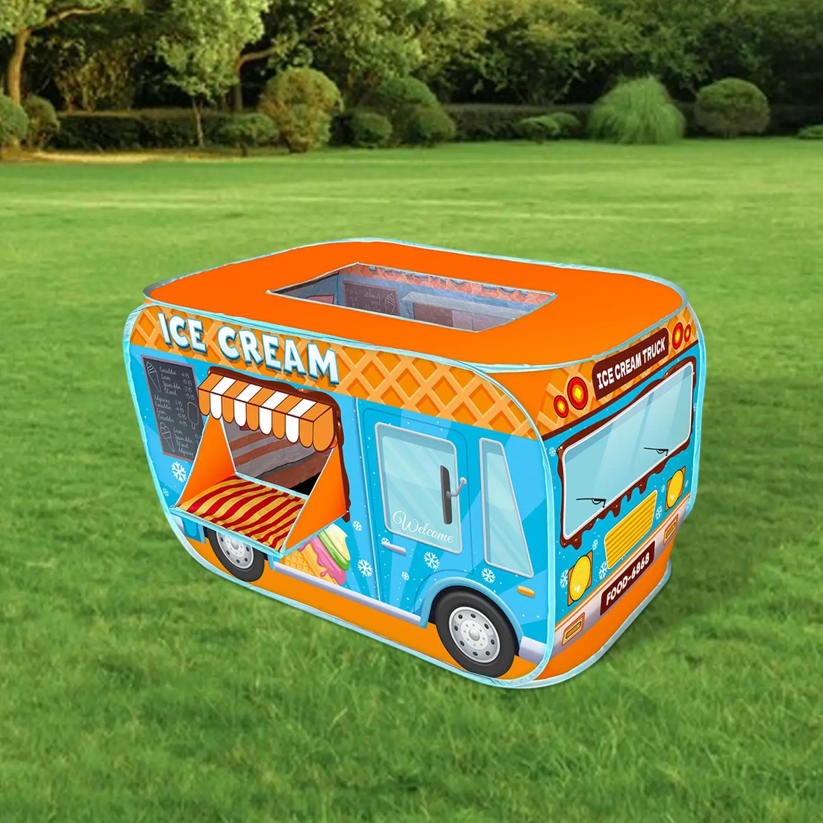 Ice Cream Car Tent Role Playing Lightweight Kids Play Tent for Children Kids