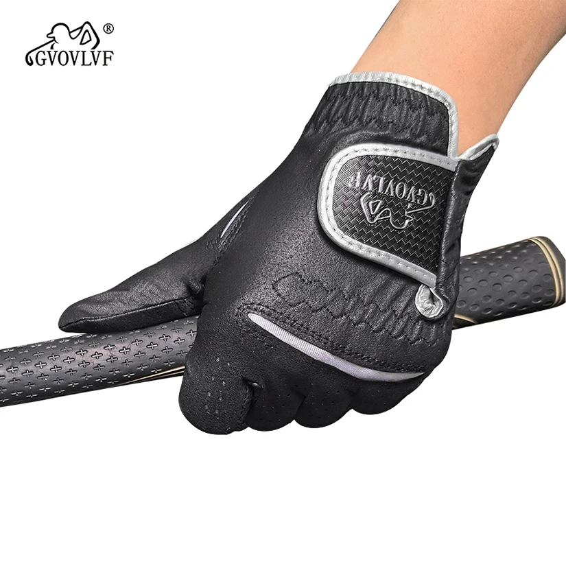 Golf Left Hand Glove Nanometre Microfiber Cloth Golf Glove for Men Breathable Lasting Stable Grip Super Soft Lightweight Cool