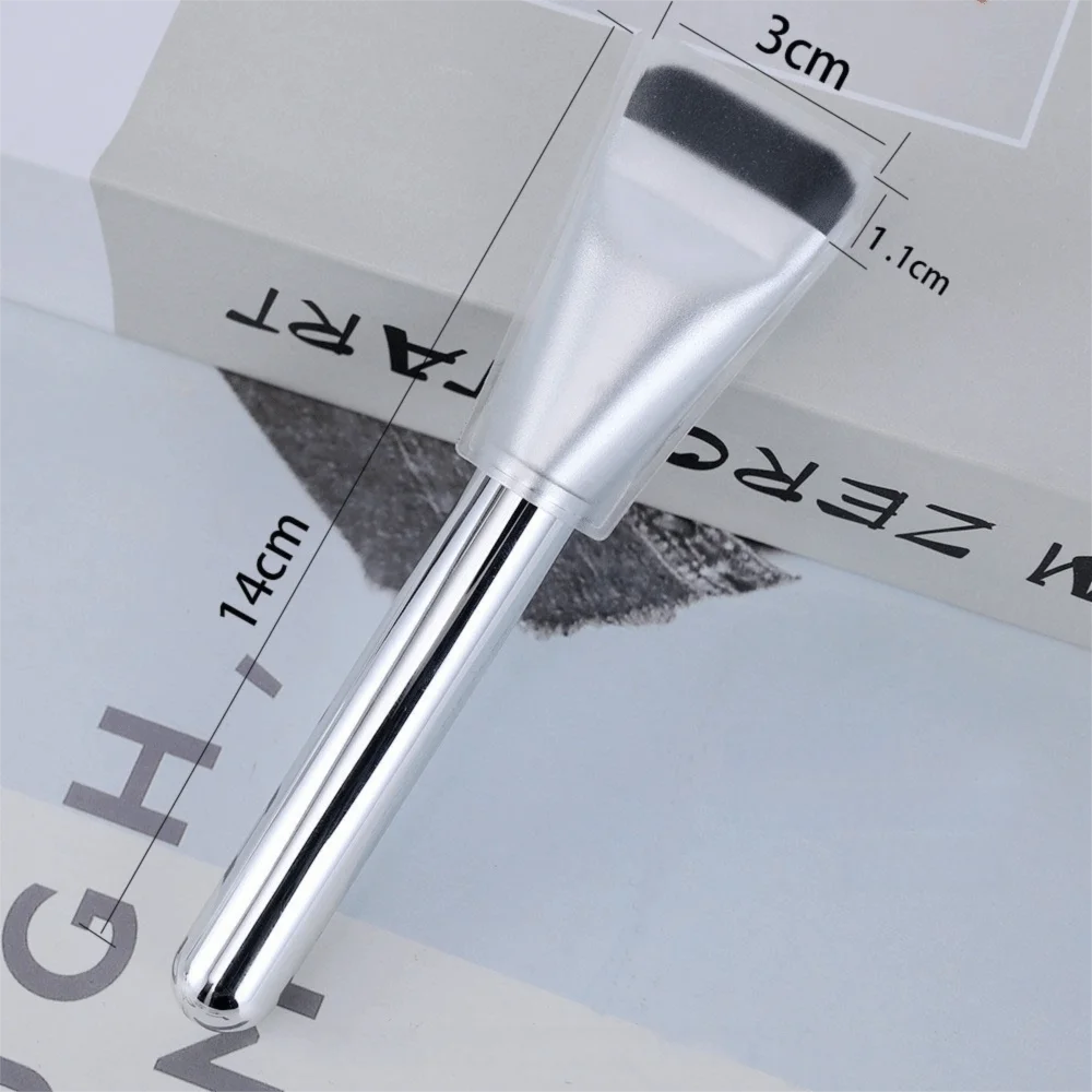 Stainless Steel Makeup Mixing Palette Ultra-Thin One-Line Cosmetic Beauty Tool Spatula Included Mask Brush Beauty Salon