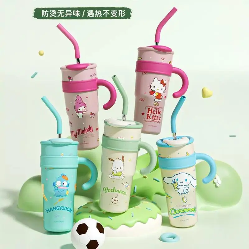 

Sanrio My Melody Hello Kitty Cinnamoroll Cup Cold Drink Cup Hit Product New Product Kawaii Large Capacity Portable Campus Cute