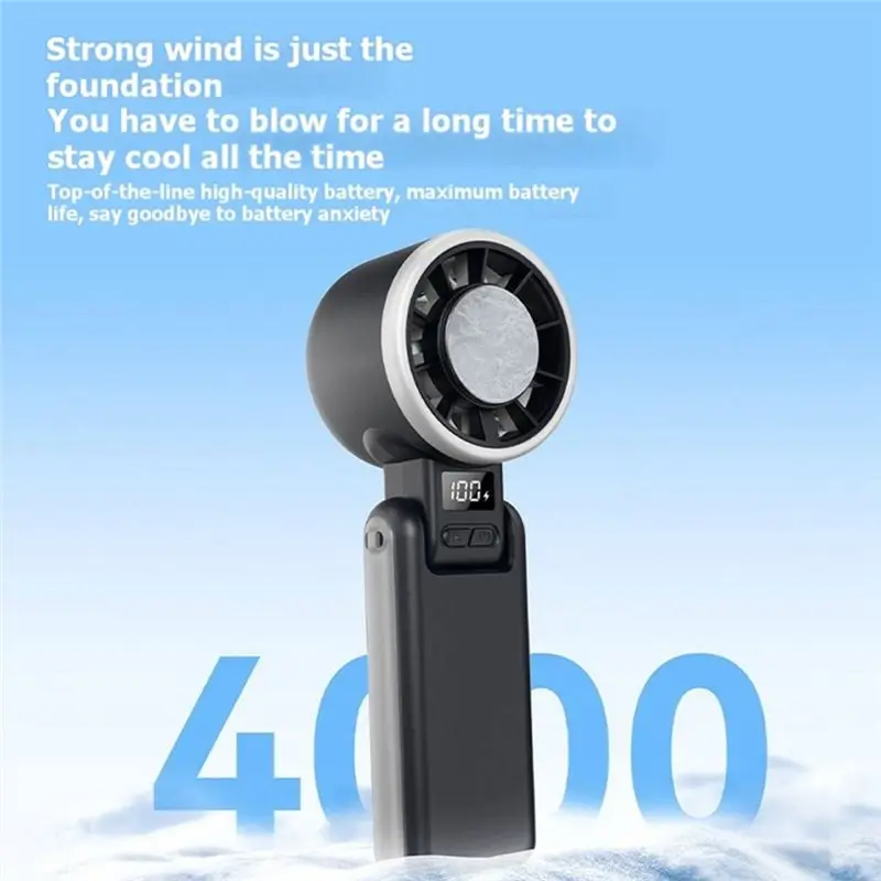 A25F-Handheld Fan Mini Ice Pack Portable High Speed Cooling Outdoor Foldable Handheld Fan Small Fan