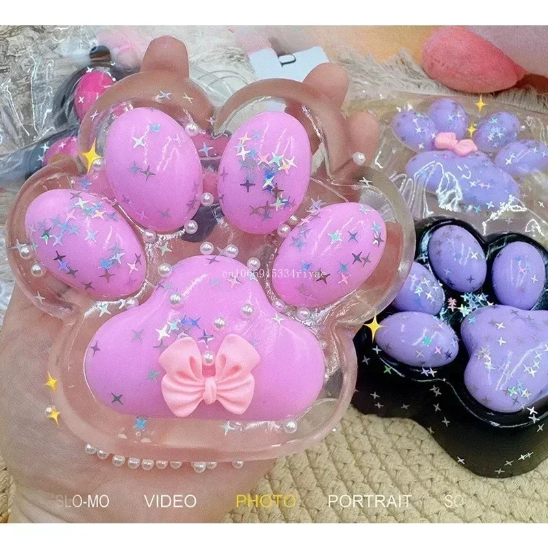 

Супер забавная подарочная игрушка для сжатия кошачьей лапы, мягкая кошачья лапа, щепотка, музыкальная игрушка для декомпрессии, забавная имитация Tpr, декомпрессионные игрушки