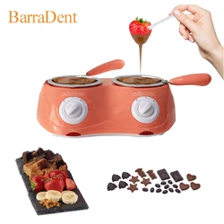 25W Electric Double Pot Chocolate Melting Furnace Two-speed Temperature Adjustment Double Pan Butter Cheese Heating Melting Set