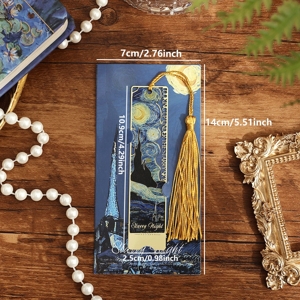 1 Pc Hollow Floral Metal Bookmark Vintage Painting Exquisite Sunflower Iris Rose With Long Tassel For Book Lovers Readers Gift