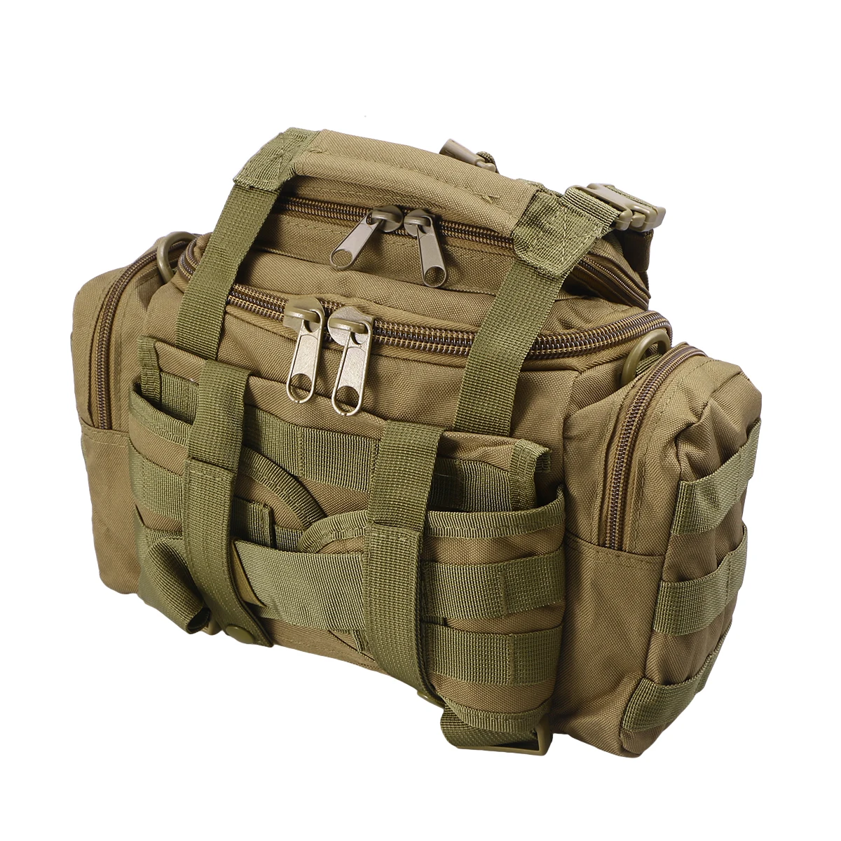 

Large Capacity Fishing Gear Bag Multi-Pocket Waterproof Nylon Durable Stitching Adjustable Padded Shoulder Removable Comfortable