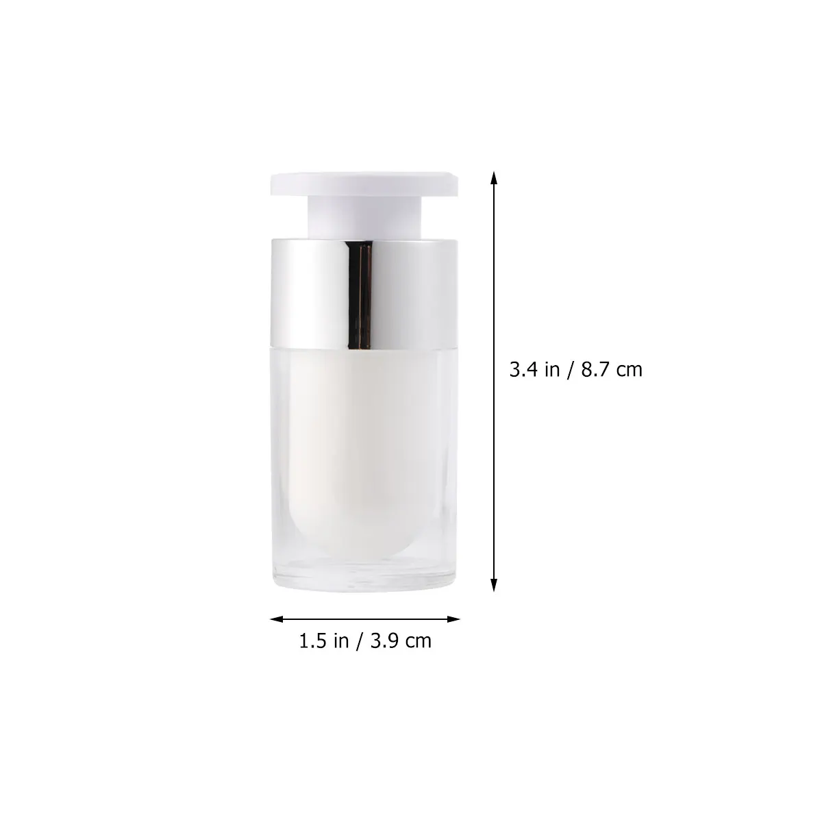 

2Pcs Vacuum Bottles 15ml Leak Proof Travel Containers Refillable Empty Bottle For Creams Perfume Shampoo Plastic Bamboo Material
