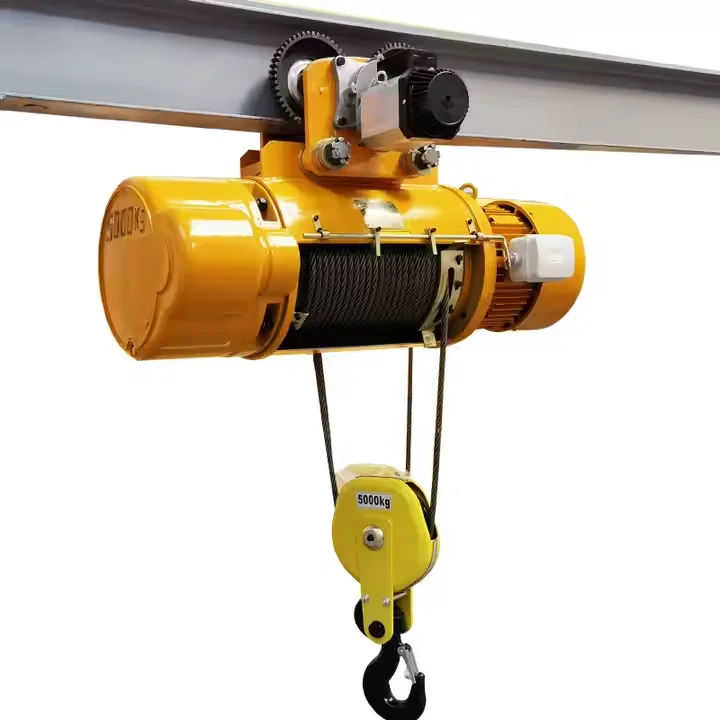 g Monorail Lift Electric Wire Rope Hoist 1t 2 Ton 3t 5ton 10ton Single and Double Speed Run Buildin
