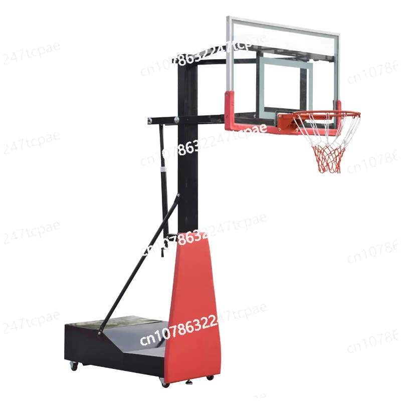 Household outdoor standard basketball hoop, outdoor mobile basketball hoop, liftable basketball hoop