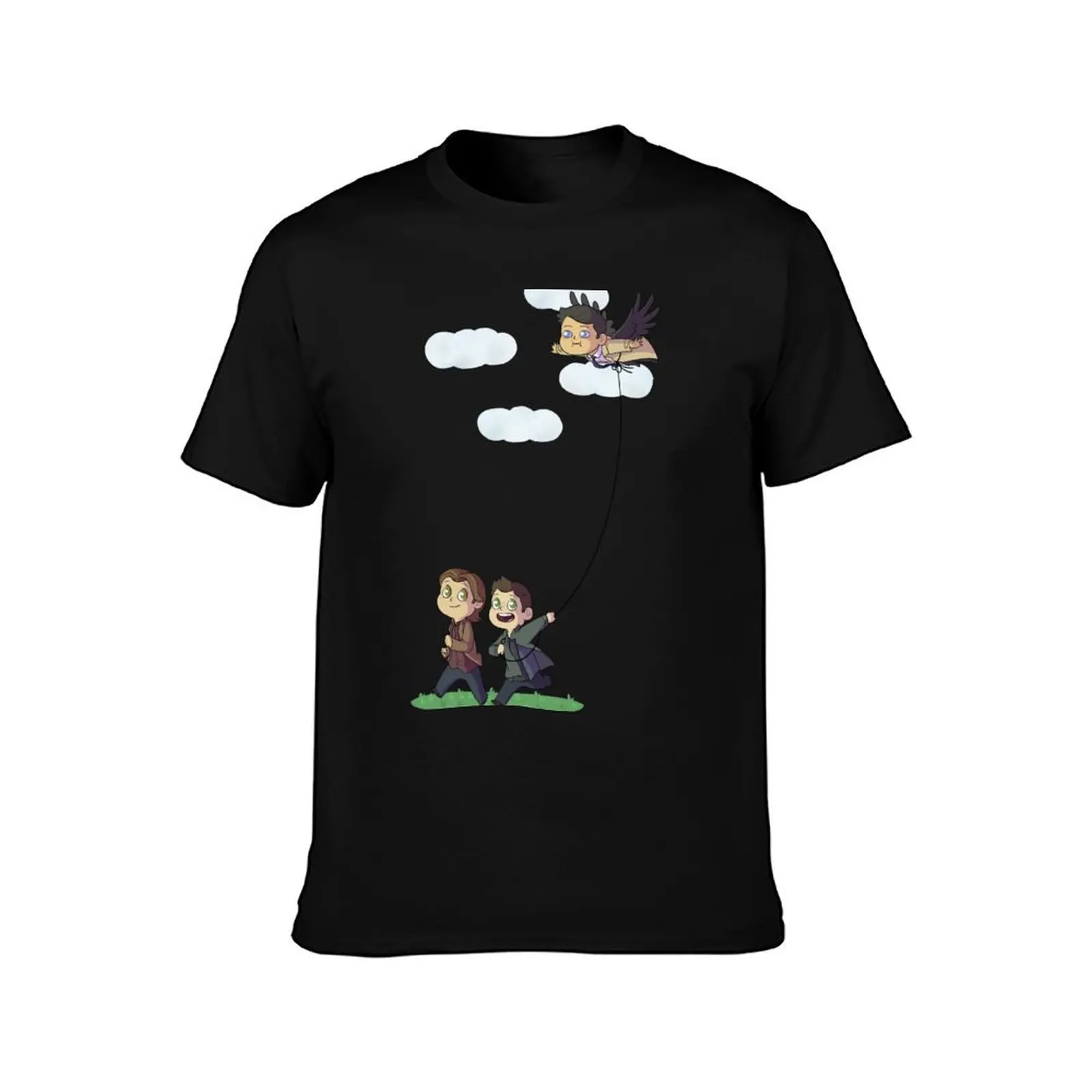 Team Free Kite Flying T-Shirt Fashion Graphic Tee for Men T-Shirt