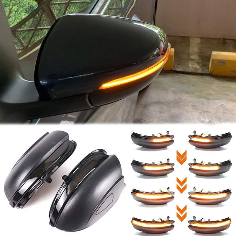 

For Volkswagen VW GOLF 6 VI MK6 GTI R line R20 Touran Dynamic Blinker LED Turn Signal Light Side Mirror Indicator Sequential