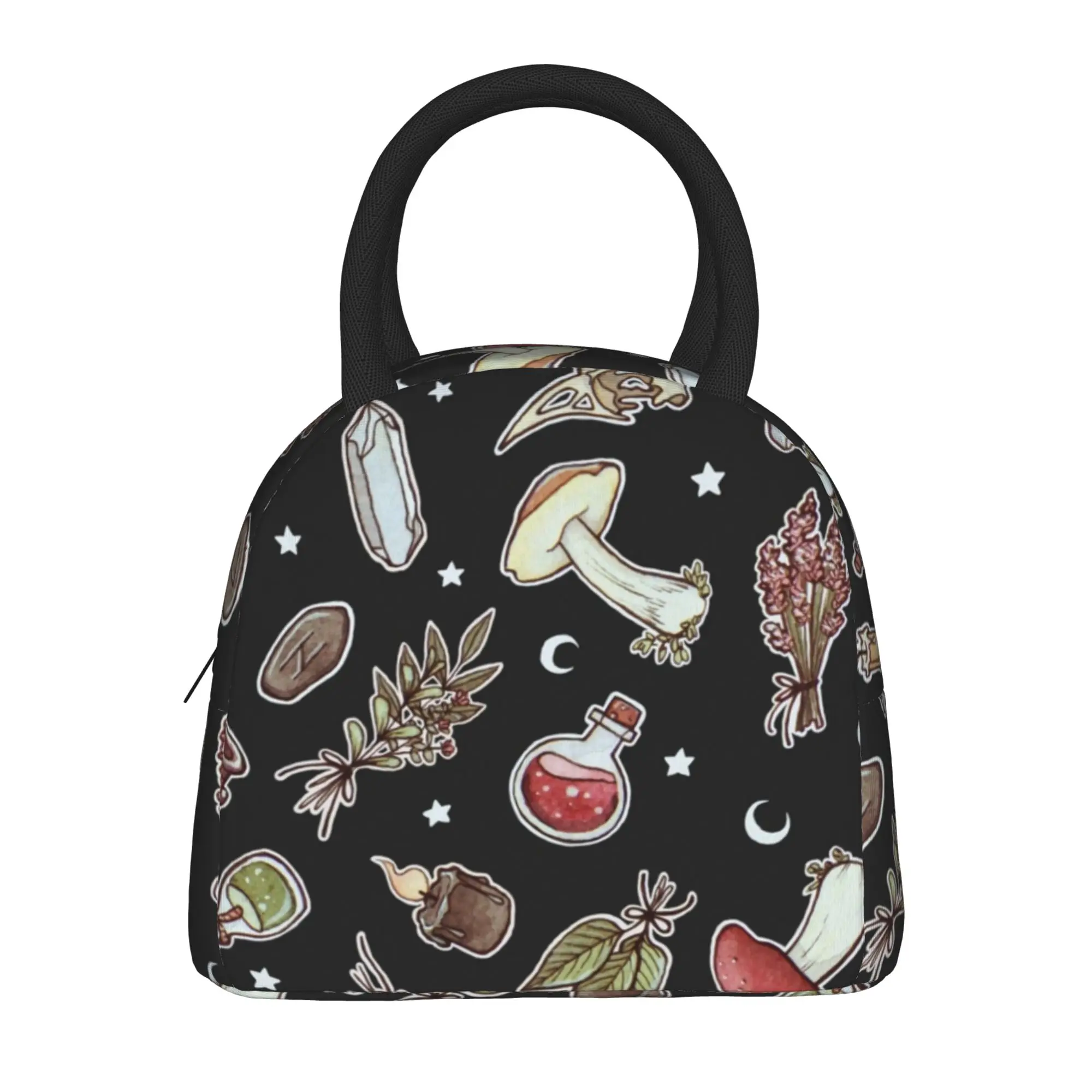 Cartoon Mushroom  Insulated Lunch Bags Thermal Bag Lunch Container High Capacity Tote Lunch Box Food Storage Bags School  Travel
