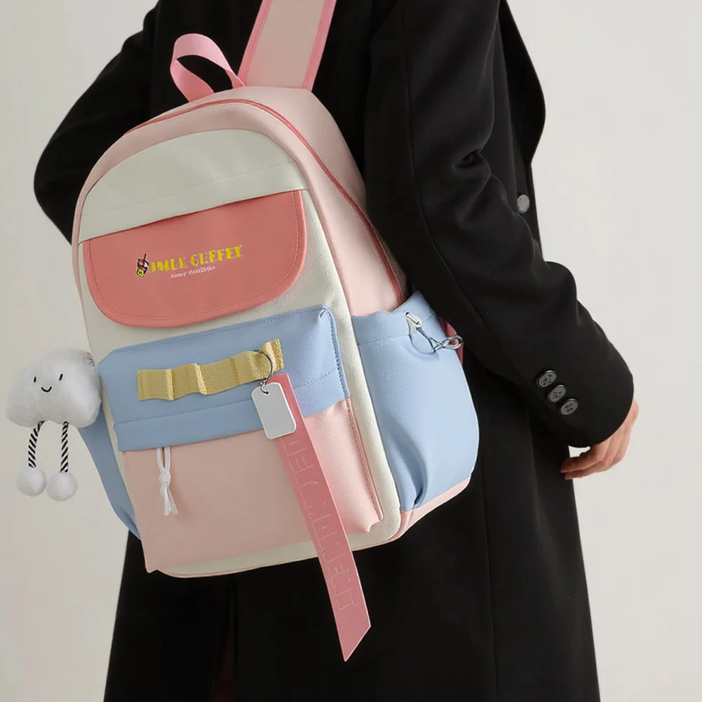 حقيبة ظهر عصرية من النايلون على الطراز الياباني للمراهقين حقيبة مدرسية متعددة الوظائف حقيبة مدرسية كاجوال بسعة كبيرة #3