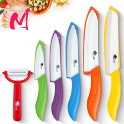 3456inchs Ceramic Knife Combination Color Handle Kitchen knife Suitable For Home Use Chef's Knife Sharp Non-Rusting Fruit Knife