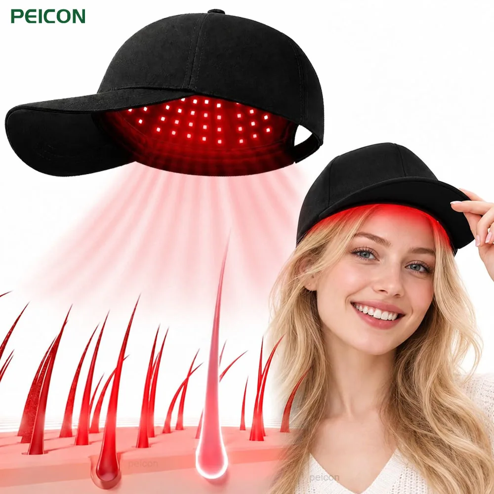 Red Light Therapy for Hair Cap Rechargeable Hair Growth Cap 15 Minute Auto Timer 650nm Red Light Therapy for Hair Growth Hat