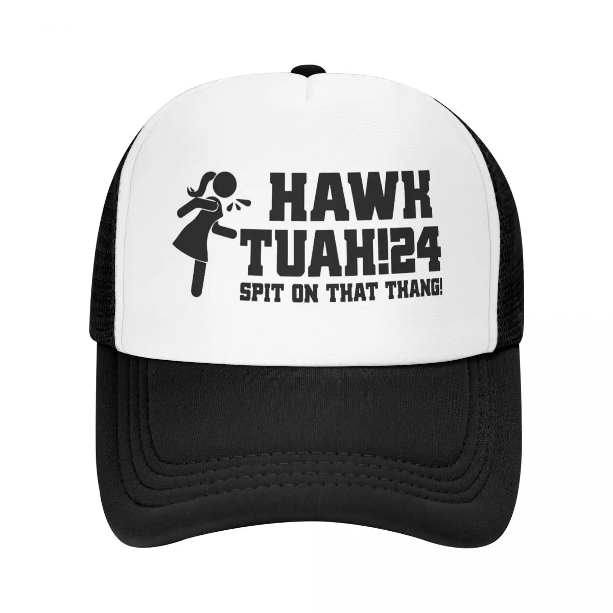 

Hawk Tuah Spit On That Thang 2024 Trucker Hat For Men Women Breathable Cooling Mesh Side Sun Hats Caps Adjustable Fit