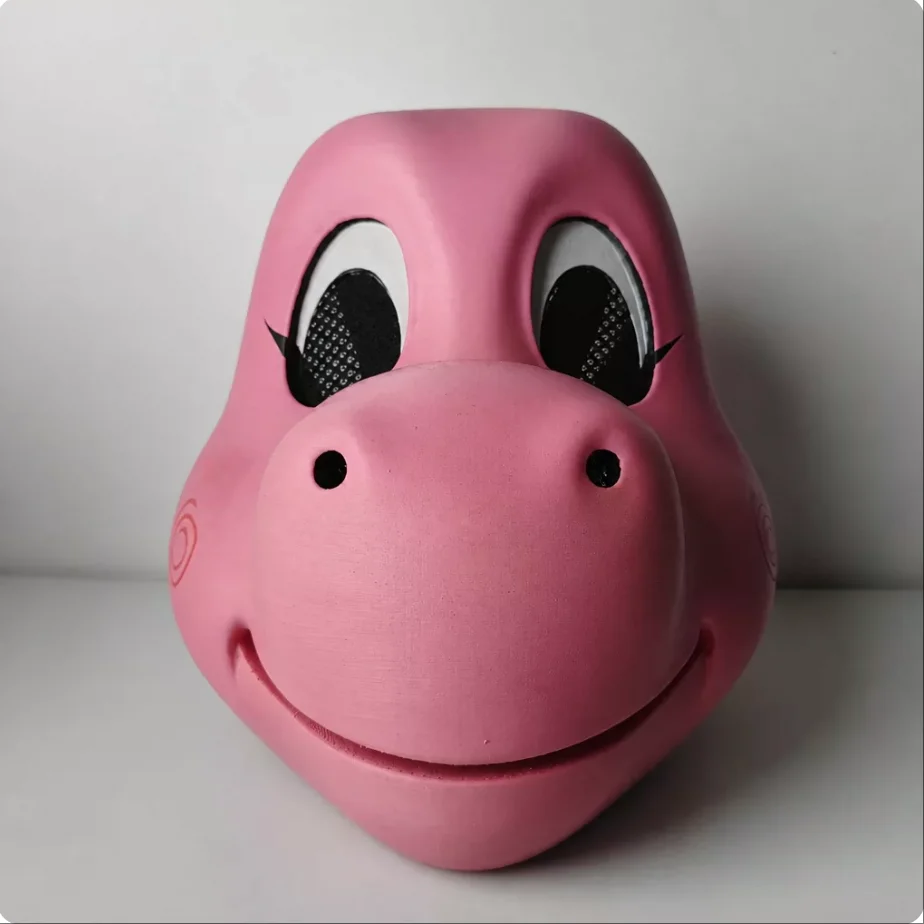 PUBG Pink Dinosaur Mask Cosplay 3D Printed Piggy Face Mask Prop Peripheral Game Battle Royale