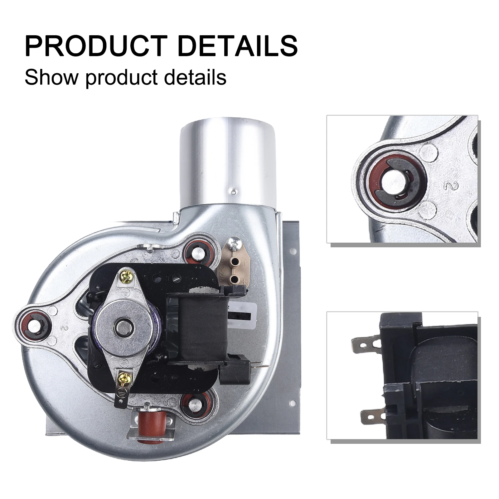 Ventilador de lareira 35w 220v, resistência a altas temperaturas e baixo ruído, acessórios de caldeira de parede, ventilador de pólo sombreado universal