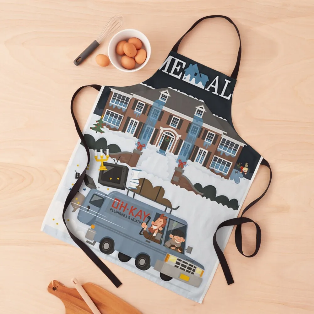 

OH-KAY Apron christmas Kitchen Women Cooking Clothes Women's Kitchen Apron