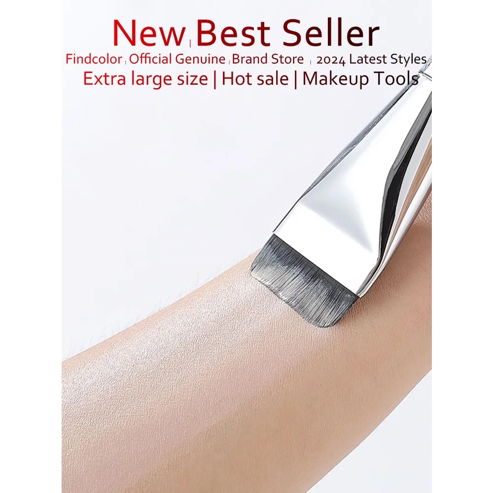 10-50pcs Flat Head Foundation Brush Beauty Makeup Tool Non-Pore-Clogging One-Touch Base Makeup Brush Smooth Powder Application