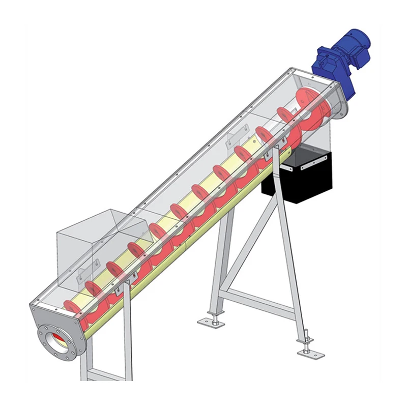OEM Custom Sewage Treatment Equipment Auger Screw Conveyor Machine Conveying System