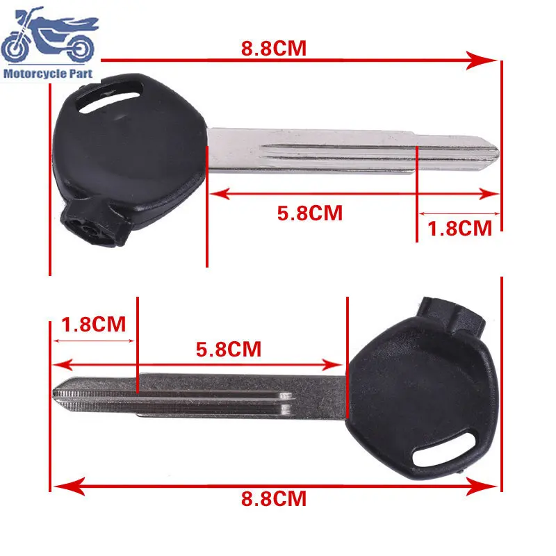 GOOD SERVICE Motorbike Uncut Blade Blank Key Embryo Blanks Handle for Honda DIO 61 62 63