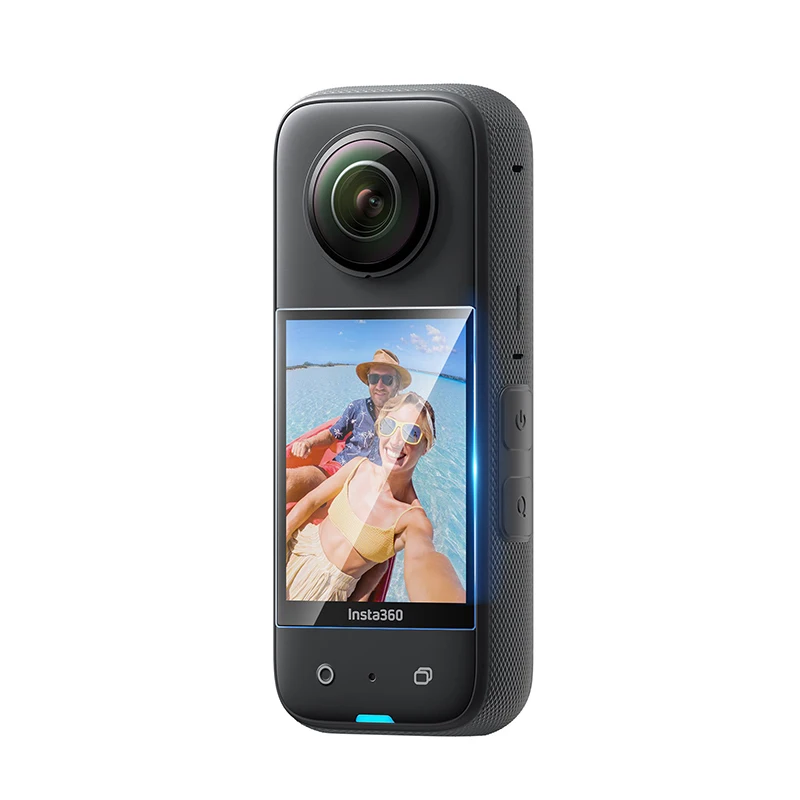 Película protectora de pantalla de 2 piezas, HD transparente, a prueba de explosiones, 3D, curvada, suave, para Insta360 One X3, accesorios de cámara deportiva