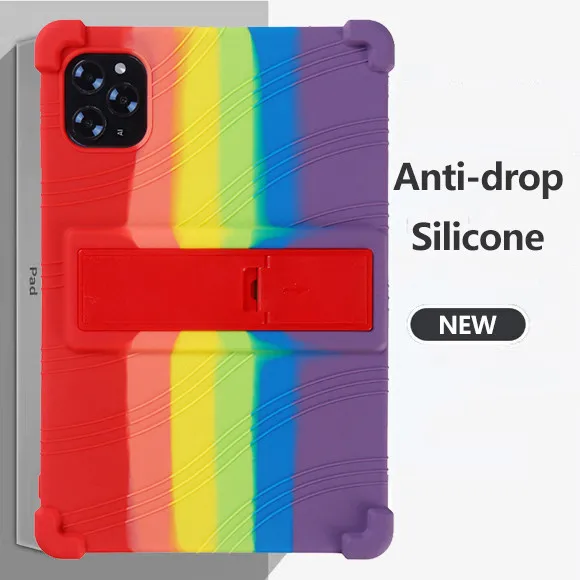 

Противоударный мягкий силиконовый чехол для планшета Doogee Tab G6, 11-дюймовая регулируемая подставка, полный защитный чехол