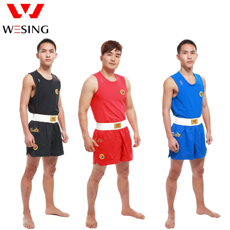 Wushu – costume Sanda imprimé Dragon, uniforme avec ceinture blanche, costume de compétition professionnel de type A